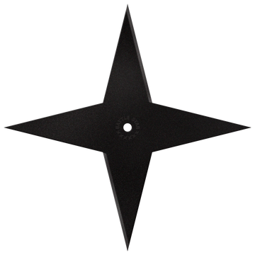 Cold Steel Battle Star XL 10.62" Black 1055 Carbon Steel Throwing Star