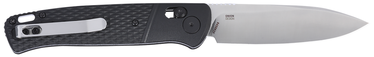 Columbia River Counterpart 3.38" Folding Drop Point Plain Satin 12C27 SS Black GRN Handle