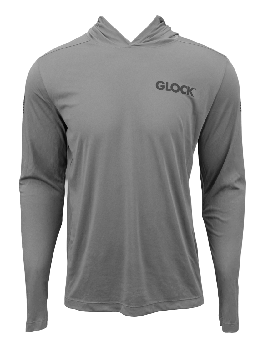 Glock AP96419 Hooded Performance Shirt 2XL Gray
