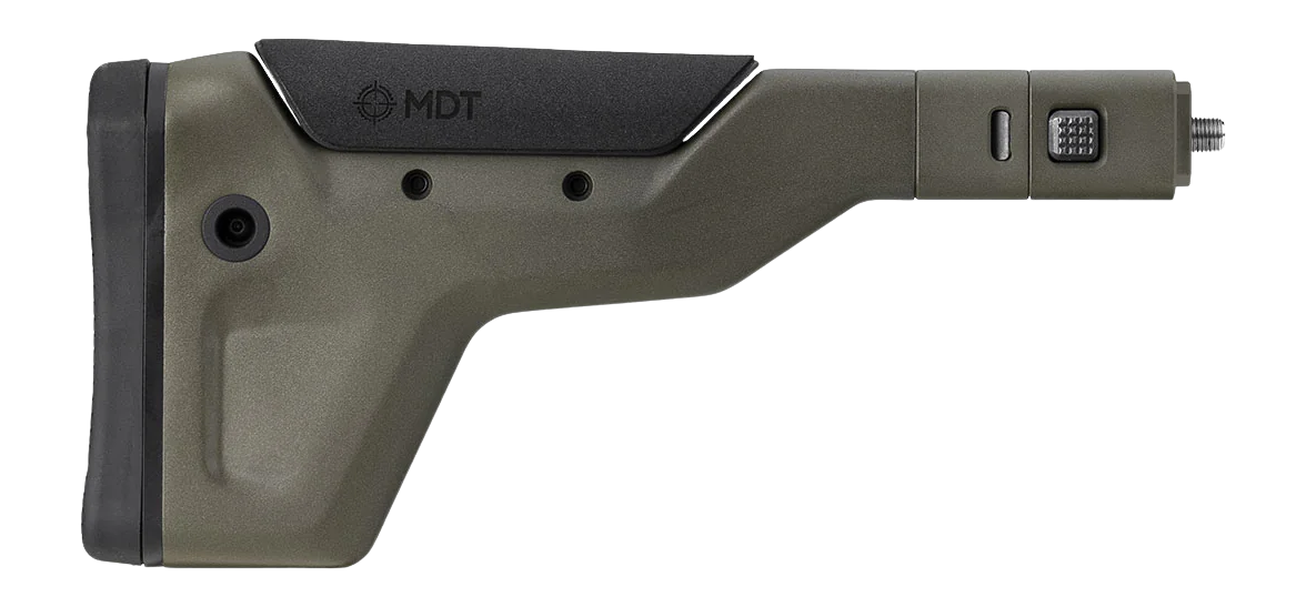 MDT Sporting Goods HNT Fixed Carbon Fiber Buttstock - Cobalt Green