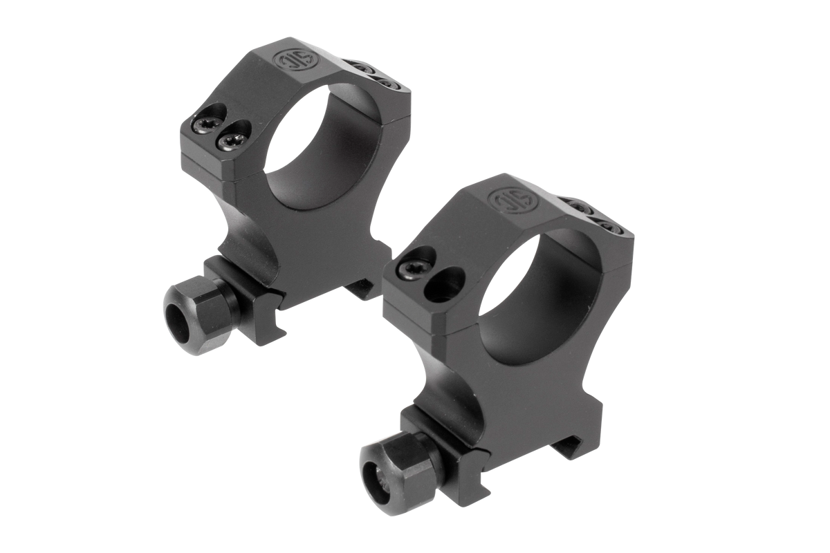 Sig Sauer Electro-Optics Alpha 1 35mm Extra High 0 MOA Matte Black Scope Ring Set