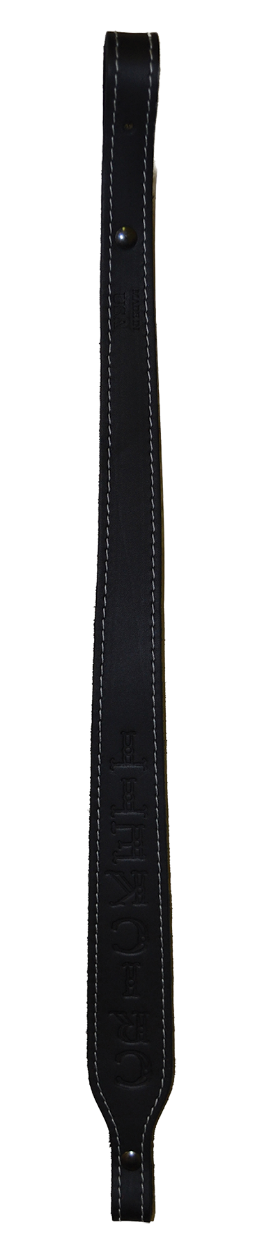 Crickett KSA800 Rifle Sling - Embossed Black Leather, 23" x 1.75"