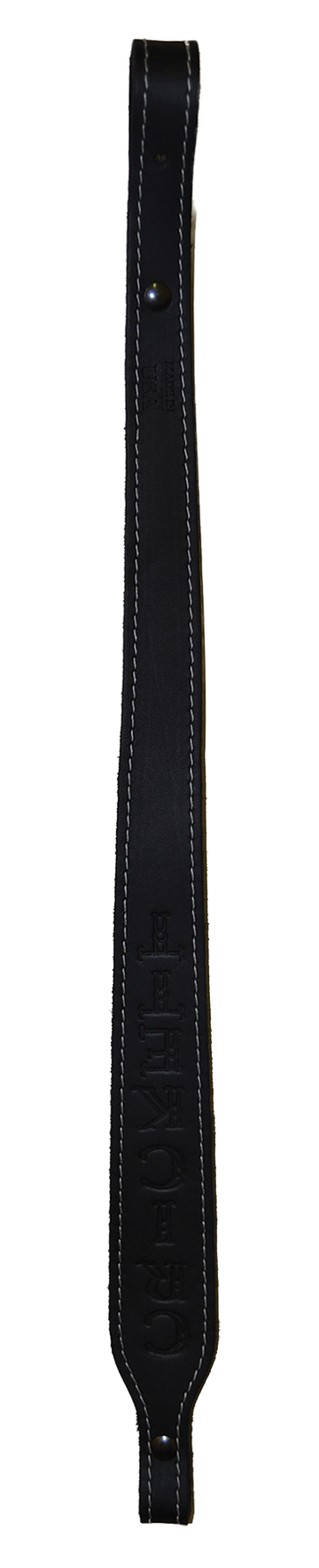 Crickett KSA800 Rifle Sling - Embossed Black Leather, 23" x 1.75"