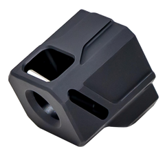 Faxon Firearms EXOS-543 9mm 1/2x28 Black Anodized Aluminum Compensator - Gen 4