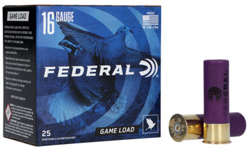 Federal Game-Shok Upland 16 Gauge 2.75" 1 oz #7.5 Shot 25 Rd - Box or Case