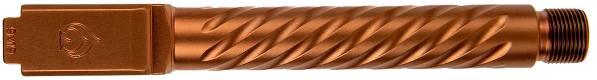 Ballistic Advantage Premium Series 9mm Luger 5" Spiral Fluted Threaded Barrel - Copper PVD - Fits Glock 17 Gen 5
