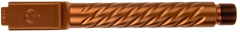Ballistic Advantage Premium Series 9mm Luger 5" Spiral Fluted Threaded Barrel - Copper PVD - Fits Glock 17 Gen 5