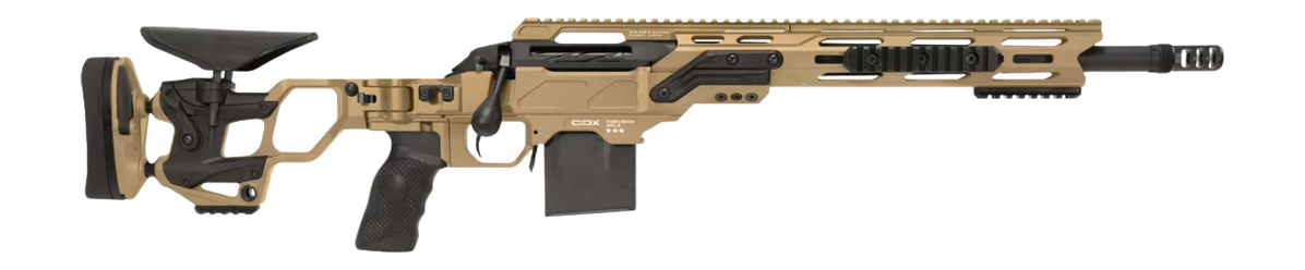 Cadex CDX-SS Seven S.T.A.R.S. Covert Compact 308 Win 16.5" 10+1 Bolt Action Rifle - Hybrid Tan Cerakote