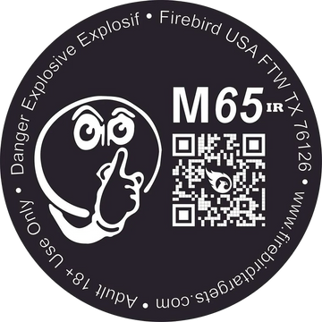 Firebird USA M65IR 65mm IR-Reflective Reactive Detonating Target - Flash/Smoke/Sound - 10 Pack