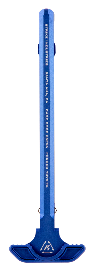 Strike Industries Latchless Charging Handle AR-15 Blue Anodized Aluminum