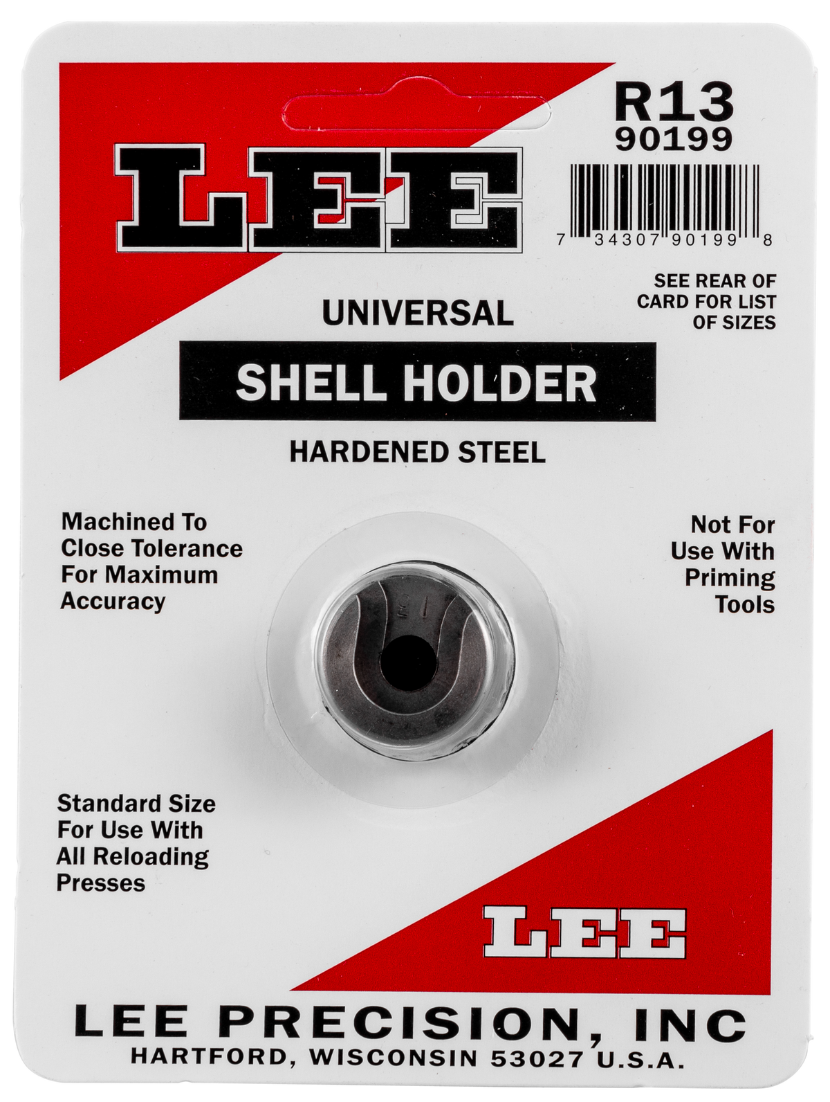 Lee Precision 90199 Shell Holder #13R 45 Auto Rim