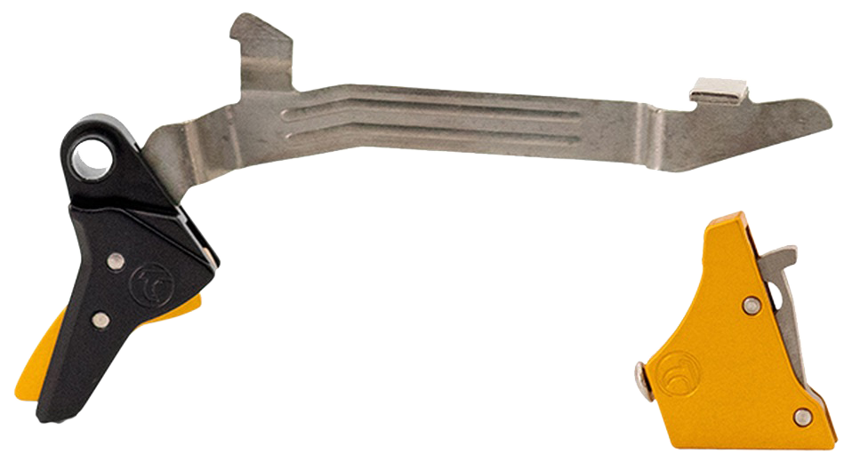 Timney Triggers Alpha Competition 9mm Luger/.40 S&W 3 lb Gold Straight Drop-In Trigger for Glock Gen3-4
