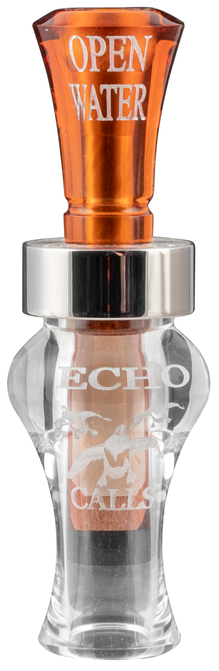 Echo Calls Open Water Single Reed Duck Call - Bourbon Acrylic