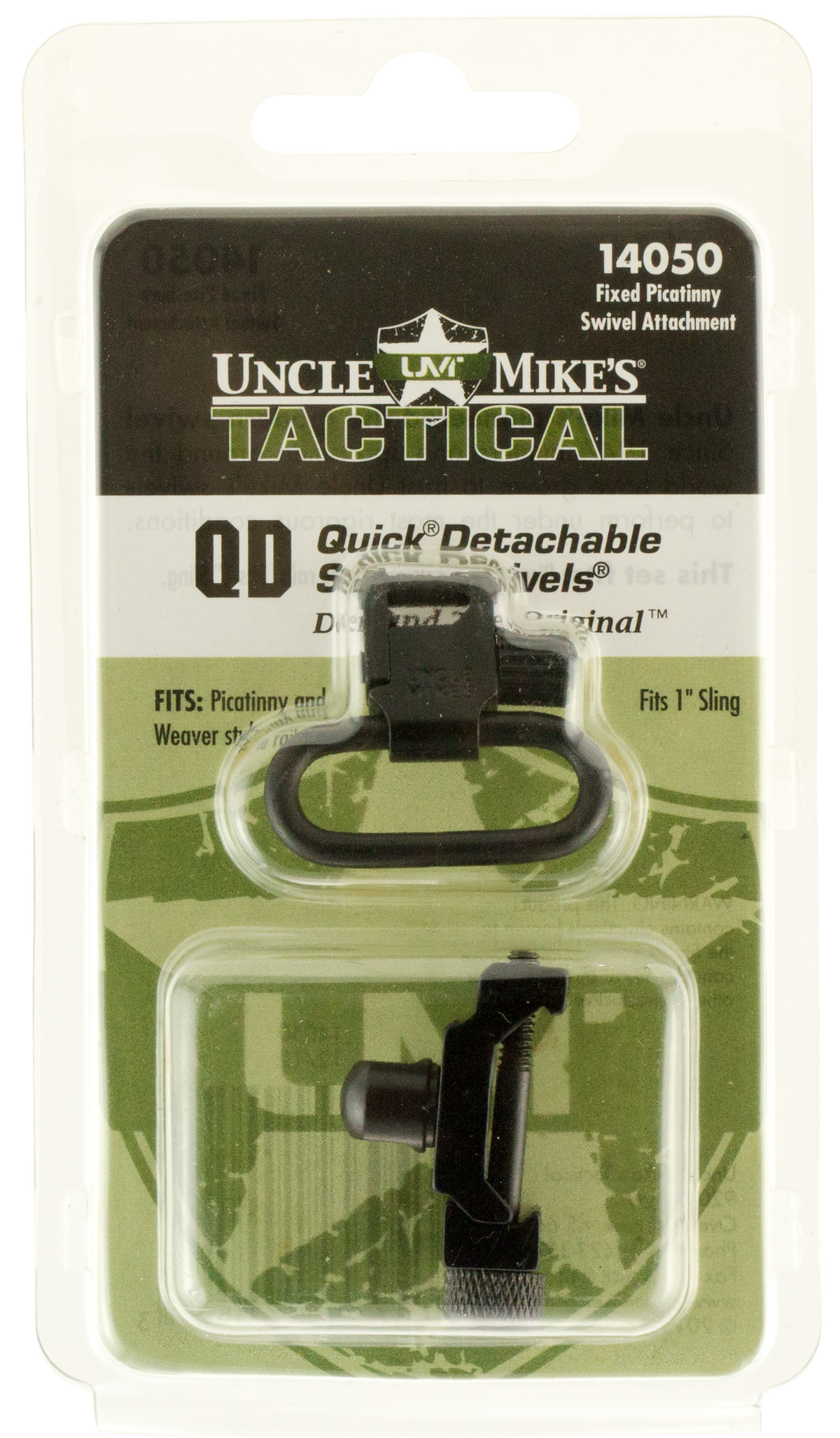 Uncle Mikes 14050 Super Swivel Quick Detach Picatinny Swivel Attachment Blued 1" Loop