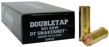 DoubleTap Ammunition Snake Shot 500 S&W Mag 380gr 20-Rd - Box or Case