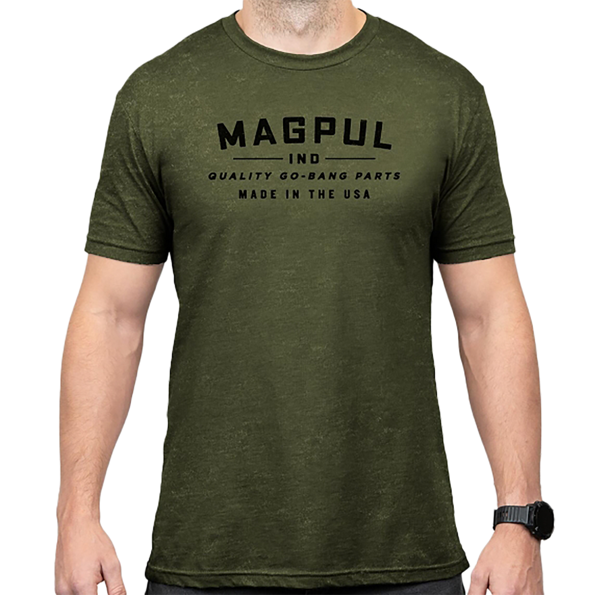 Magpul Industries Go Bang Parts OD Green Cotton/Polyester Short Sleeve T-Shirt - 2XL