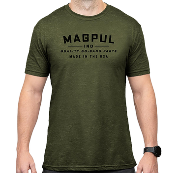 Magpul Industries Go Bang Parts OD Green Cotton/Polyester Short Sleeve T-Shirt - 2XL