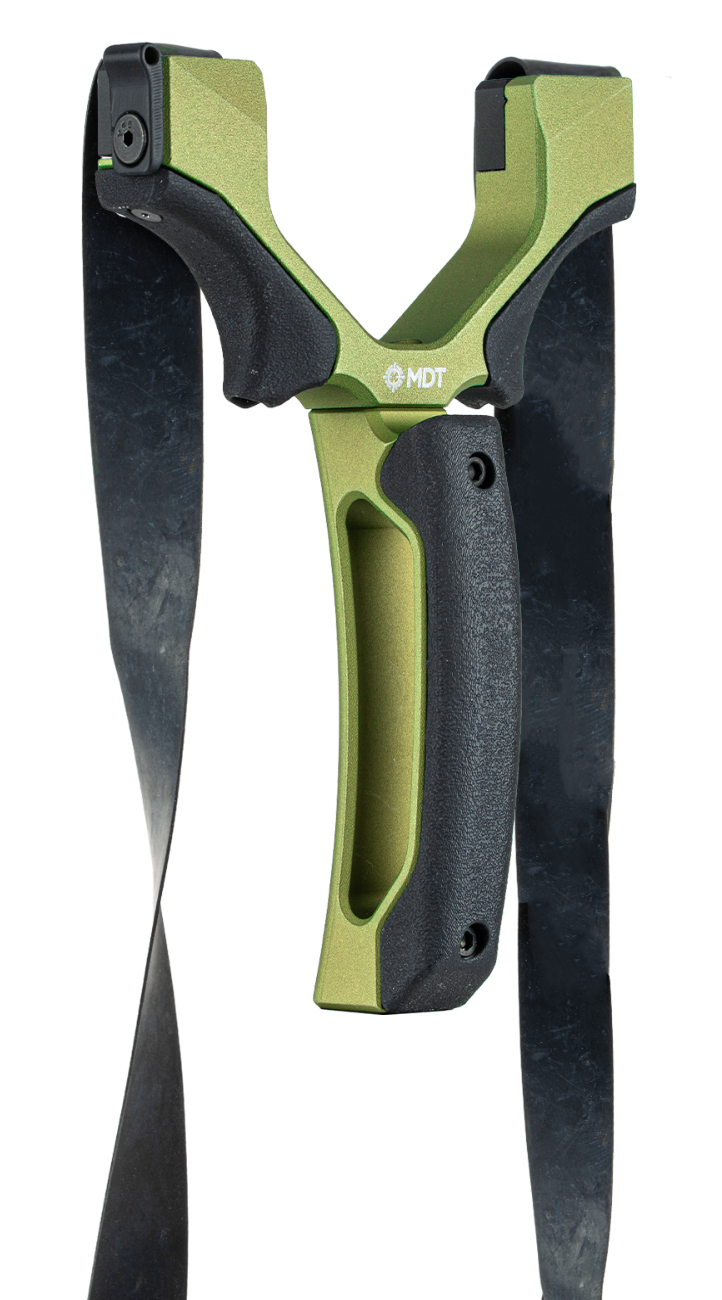 MDT Sporting Goods Hand Cannon Slingshot XL Green Aluminum/Polymer