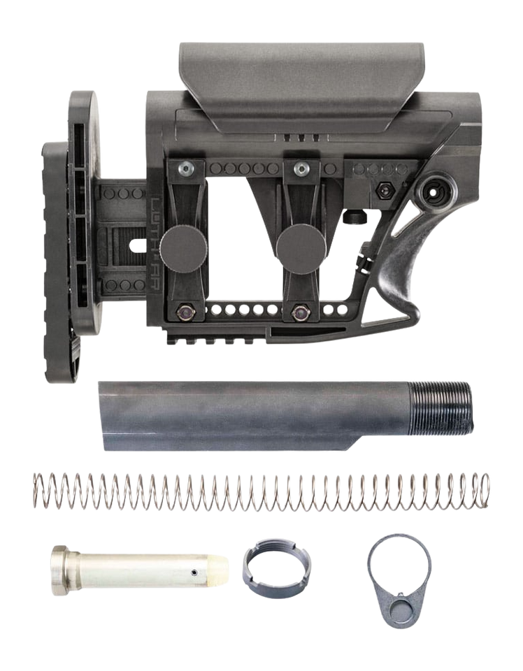 Luth-AR MBA-3K AR-15 .223/5.56 Carbine Buttstock Kit w/ Mil-Spec Buffer Assembly - Black