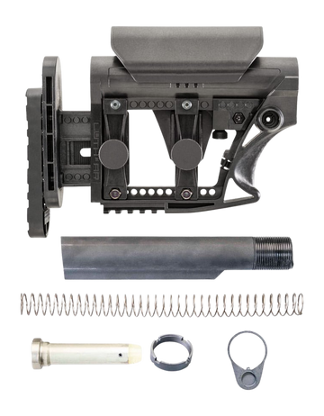 Luth-AR MBA-3K AR-15 .223/5.56 Carbine Buttstock Kit w/ Mil-Spec Buffer Assembly - Black