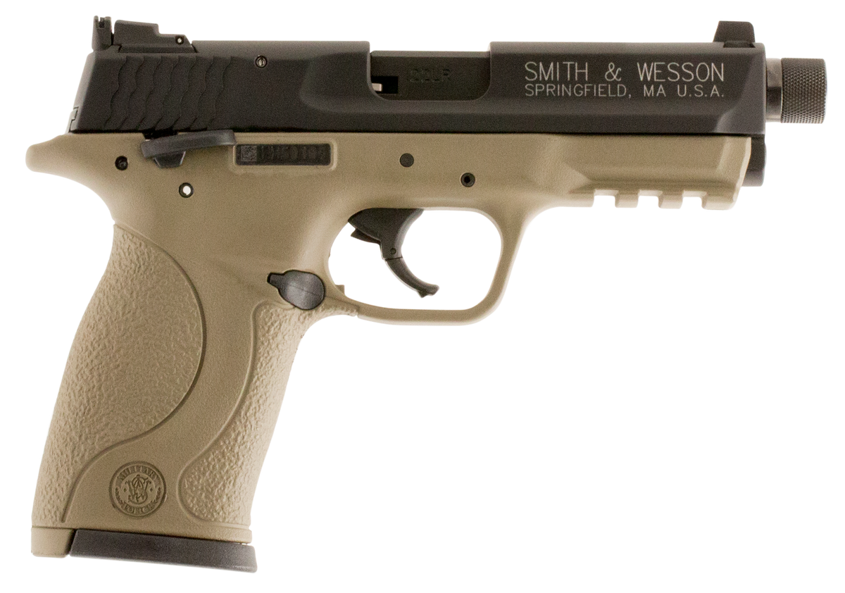 Smith & Wesson M&P 22 Compact 22 LR 3.60" 10+1 Semi-Auto Pistol - FDE Cerakote
