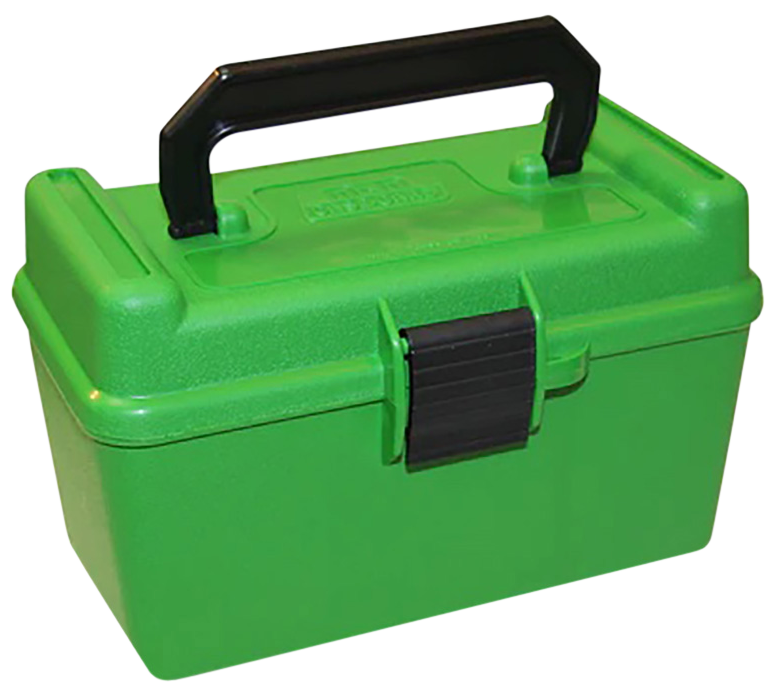 MTM Case-Gard H50XL10 Deluxe Ammo Box 300 WSM/300 RUM Green Polypropylene 50rd