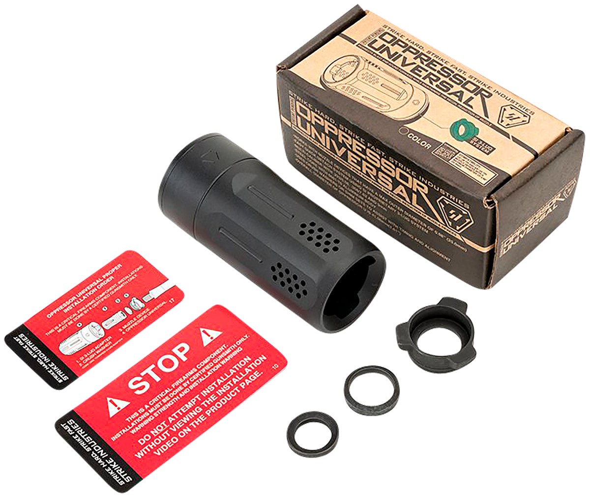 Strike Industries Oppressor Universal Blast Shield 3.37" Multi-Cal Black Anodized