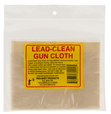 Pro-Shot LCC Lead Clean Gun Cloth Treated Cotton 8.75" x 11.25"