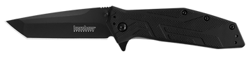 Kershaw Brawler 1990 3" Folding Tanto Plain 8Cr13MoV Black GFN
