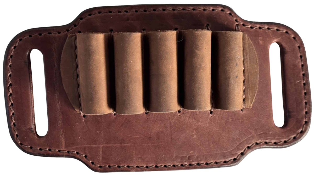 1791 Gunleather Ammo Belt Slide 12 Gauge Brown Leather