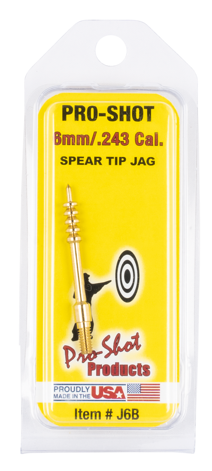 Pro-Shot J6B Spear Tip Brass Jag 6mm Rifle #8-32 Thread
