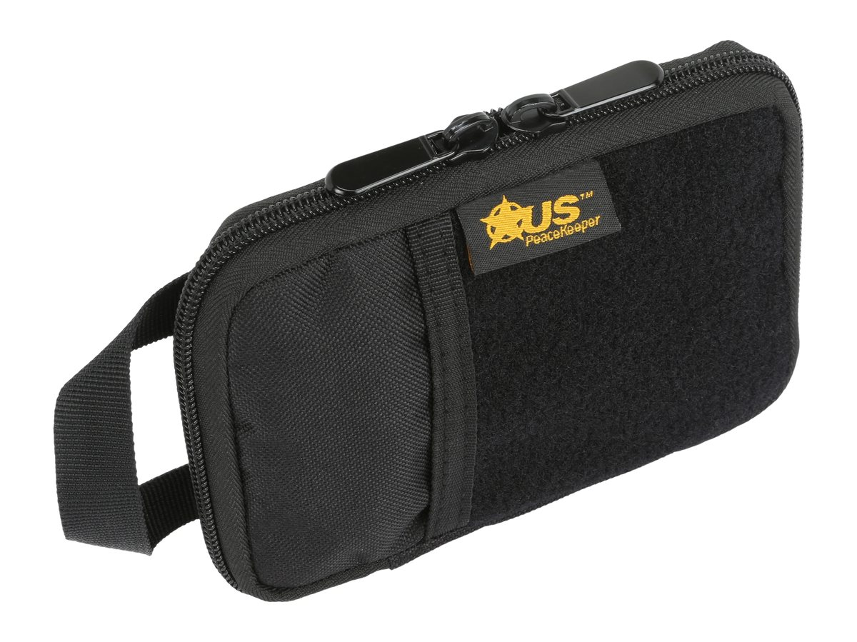 US PeaceKeeper P22045 EDC Pocket Organizer 4"x6" Black 1000D Nylon