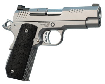 Ed Brown EVO KC9 1911 9mm Luger 4" 9+1 SAO Pistol - Snakeskin Serrated Stainless Bobtail