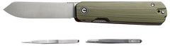 Civivi Knives Sendy 2.83" Spey Point Satin Nitro-V Green G10 Folding Knife