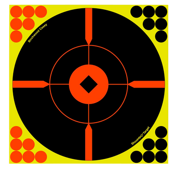 Birchwood Casey Shoot-N-C Reactive Paper Target 12" Bullseye 100 Pack