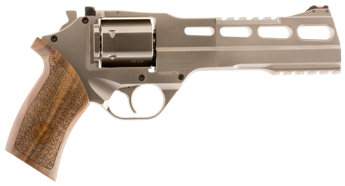 Chiappa Firearms Rhino 60DS 357 Mag 6" 6-Shot DA/SA Revolver - Nickel-Plated