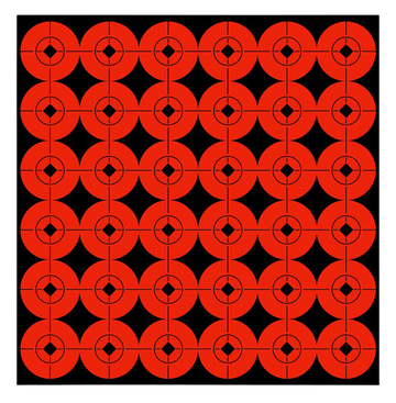 Birchwood Casey Target Spots 1" Bullseye Self-Adhesive Paper Black/Orange 360 Pack