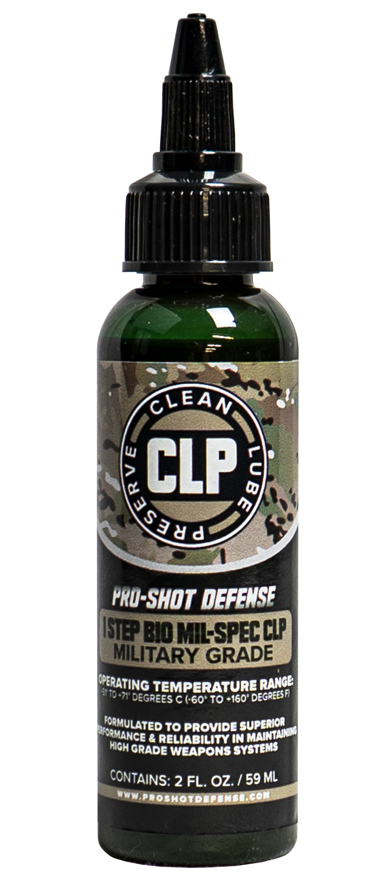 Pro-Shot 1 Step BIO Mil-Spec CLP 2 oz Squeeze Bottle