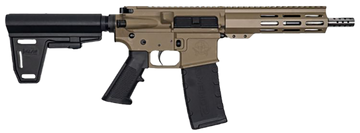 Great Lakes Firearms GL15 AR-15 223 Wylde 7.50" 30+1 Semi-Auto Pistol - FDE / Stainless, with Brace