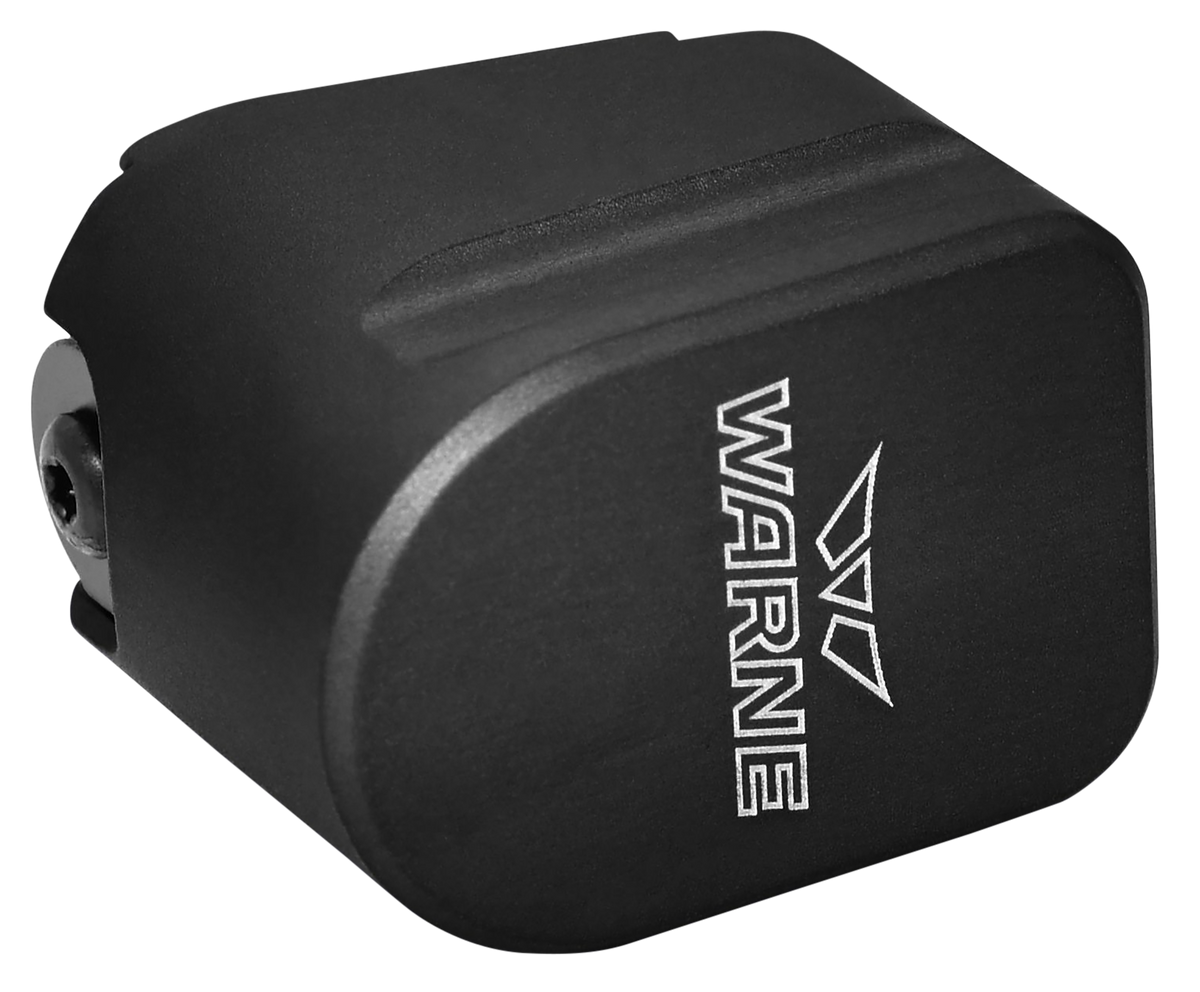 Warne MESW54BLK Magazine Extension for S&W M&P 9mm Luger/.40 S&W +5/+4 Rd Black