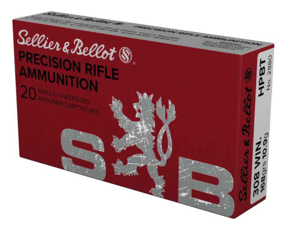 Sellier & Bellot SB308G 308 Win 168gr HPBT Rifle Ammo - Box or Case
