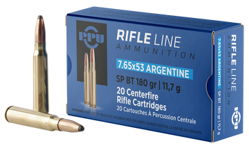 PPU PP7AS Metric Rifle 7.65x53mm Argentine 180gr Soft Point Boat Tail - Box or Case