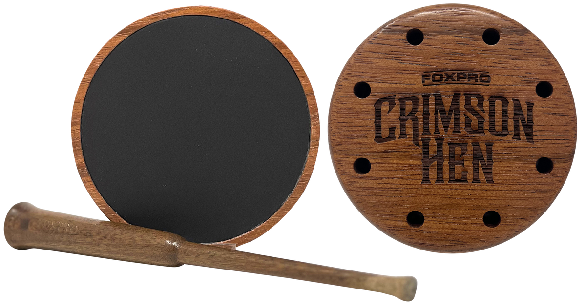 Foxpro Crimson Aluminum Friction Turkey Call Cherry Wood