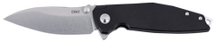 Columbia River CRKT 2540 Ibis 3.09" Folding Plain Stonewashed D2 Steel Black G10 Knife