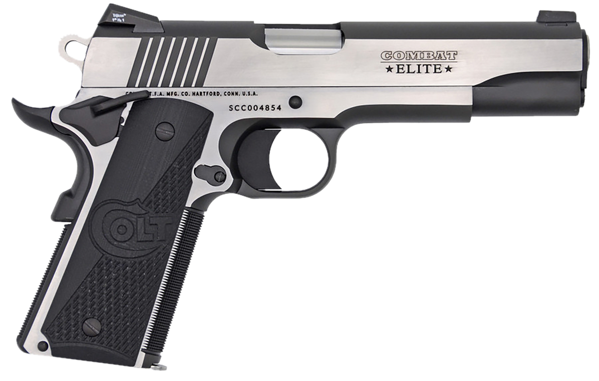 Colt Mfg 1911 Combat Elite Government 9mm Luger 5" 9+1 SAO Pistol - Two-Tone Elite