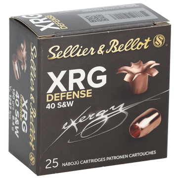 Sellier & Bellot SB40XA XRG Defense 40 S&W 130gr SCHP 25-Rd - Box or Case
