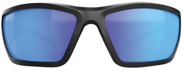 Glock Blue Line Tactical Glasses Blue Mirror Lens Black Frame