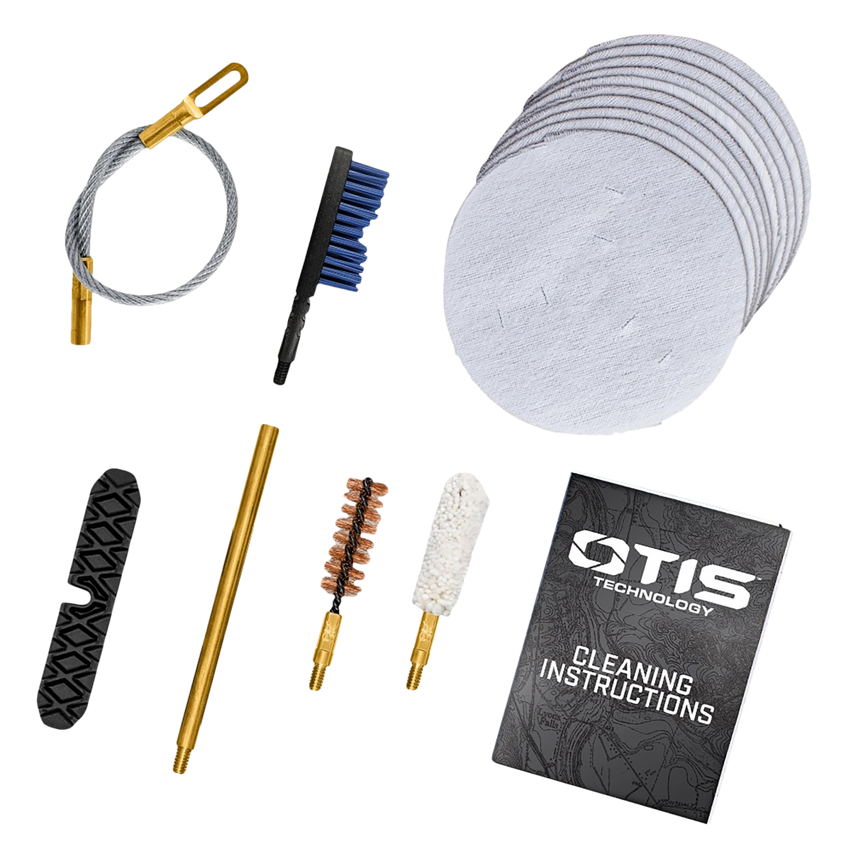Otis Patriot 45 Cal Pistol Cleaning Kit 15-Piece - Yellow Plastic Box