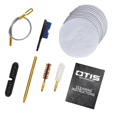 Otis Patriot 45 Cal Pistol Cleaning Kit 15-Piece - Yellow Plastic Box