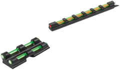 TruGlo Gobble-Dot TG94D Universal Shotgun Sights Green/Red Fiber Optic Front/Rear Set - Black